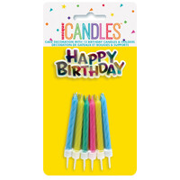 12 Candles And Happy Birthday Cake Topper