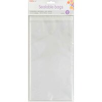 Sealable Bags 145X290Mm 20Pk Square Open