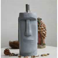 MOAI OIL BURNER STATUE 13.5X14X31CM