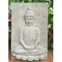 BUDDHA SITTING PLAQUE 45X10X70CM