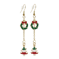 Christmas Long Dangly Earrings Asst