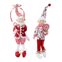 Candy Lollipop Elf Figurine 38cm Asst