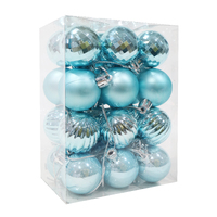 Baubles 40mm 24pk Blue