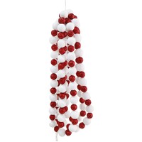 Candycane Bead Garland 240cm Asst