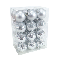 Baubles 40mm 24pk Silver