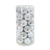 Baubles 60mm 30pk Silver