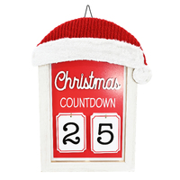 Christmas Countdown Sign Plush Hat