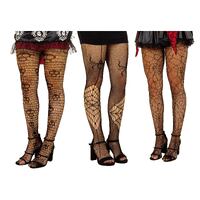 FUN & SPOOKY FISHNET STOCKINGS Asst