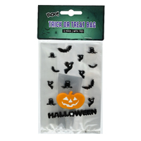 TRICK OR TREAT BAG WITH TIES 16cm 12pk