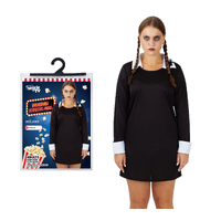 COSTUME BLACK SCHOOL DRESS ADULTS