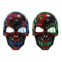 STITCH SKULL LIGHT UP MASK B/Op Asst