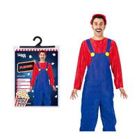 COSTUME PLUMBER OVERALLS ADULTS