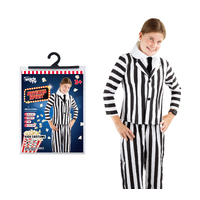 COSTUME BLACK & WHITE STRIPE SUIT KIDS