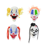 CLOWN MASK WITH WIG Asst