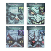 CREEPY CLOWN WINDOW CURTAIN 90cm Asst