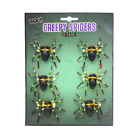 CREEPY SPIDERS 6pk