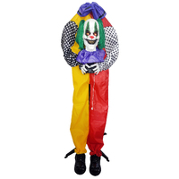 ANIMATED STANDING CLOWN HOLDING HIS HEAD B/Op 1.4m