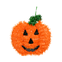 TINSEL PUMPKIN 20cm