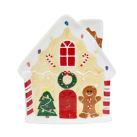 Ceramic Gingerbread House Plate