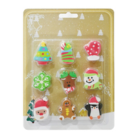 Christmas Erasers 9pk